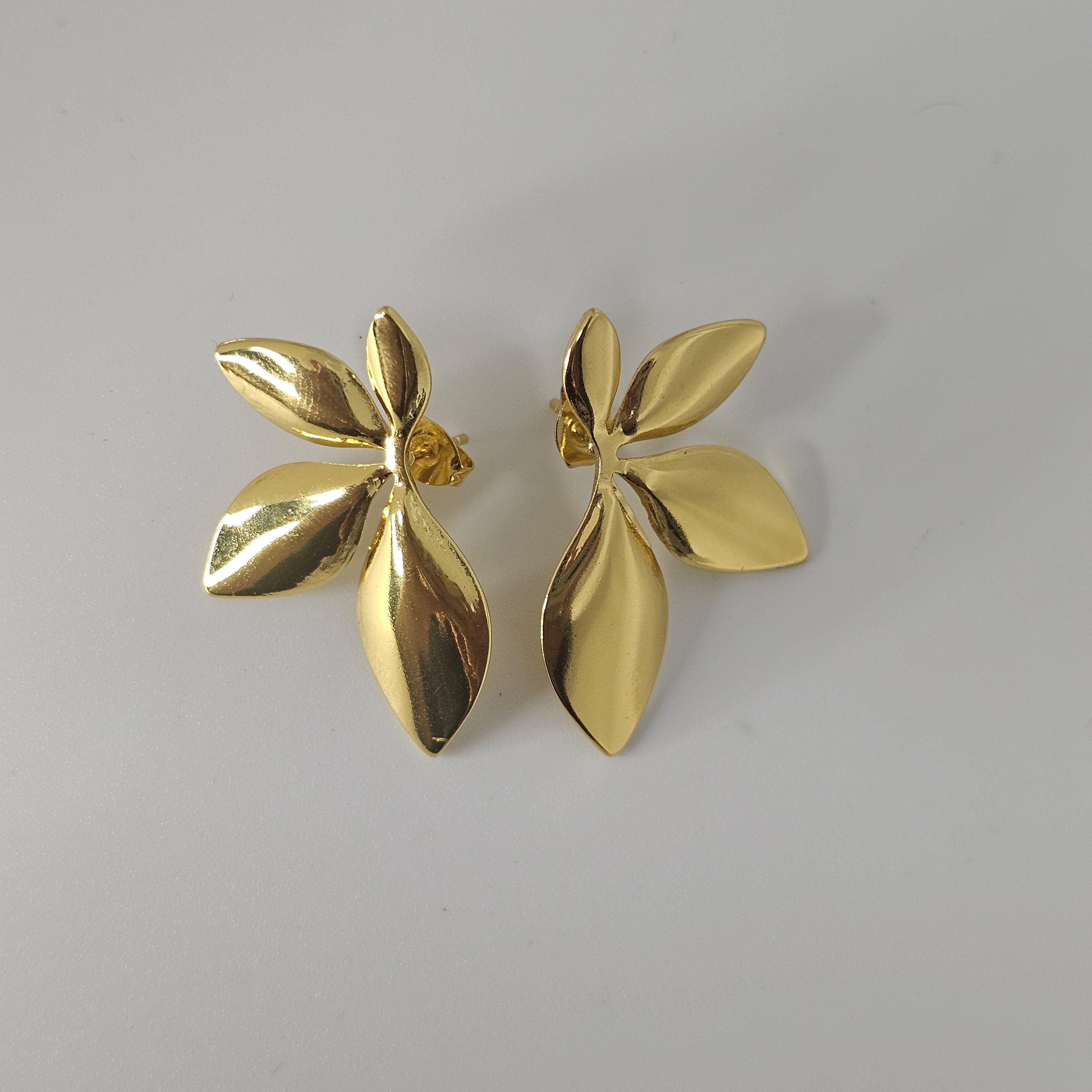 Golden Petal Earrings
