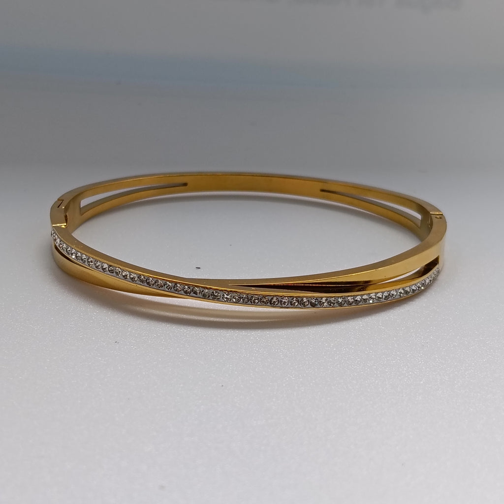 Roman Twist Bangle Bracelet