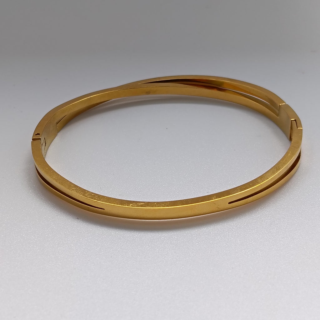 Roman Twist Bangle Bracelet