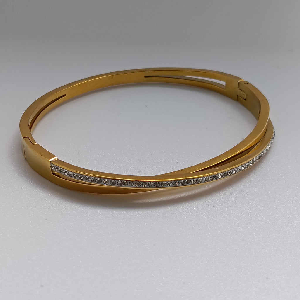 Roman Twist Bangle Bracelet