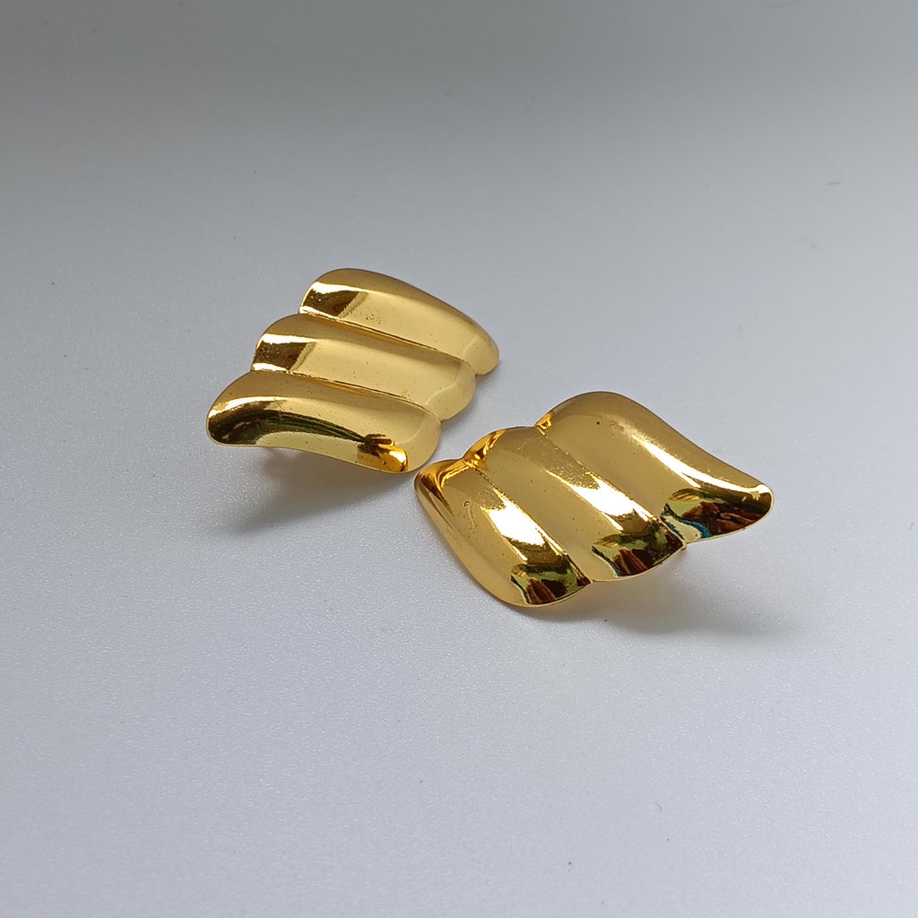 Winged Hoop Earrings