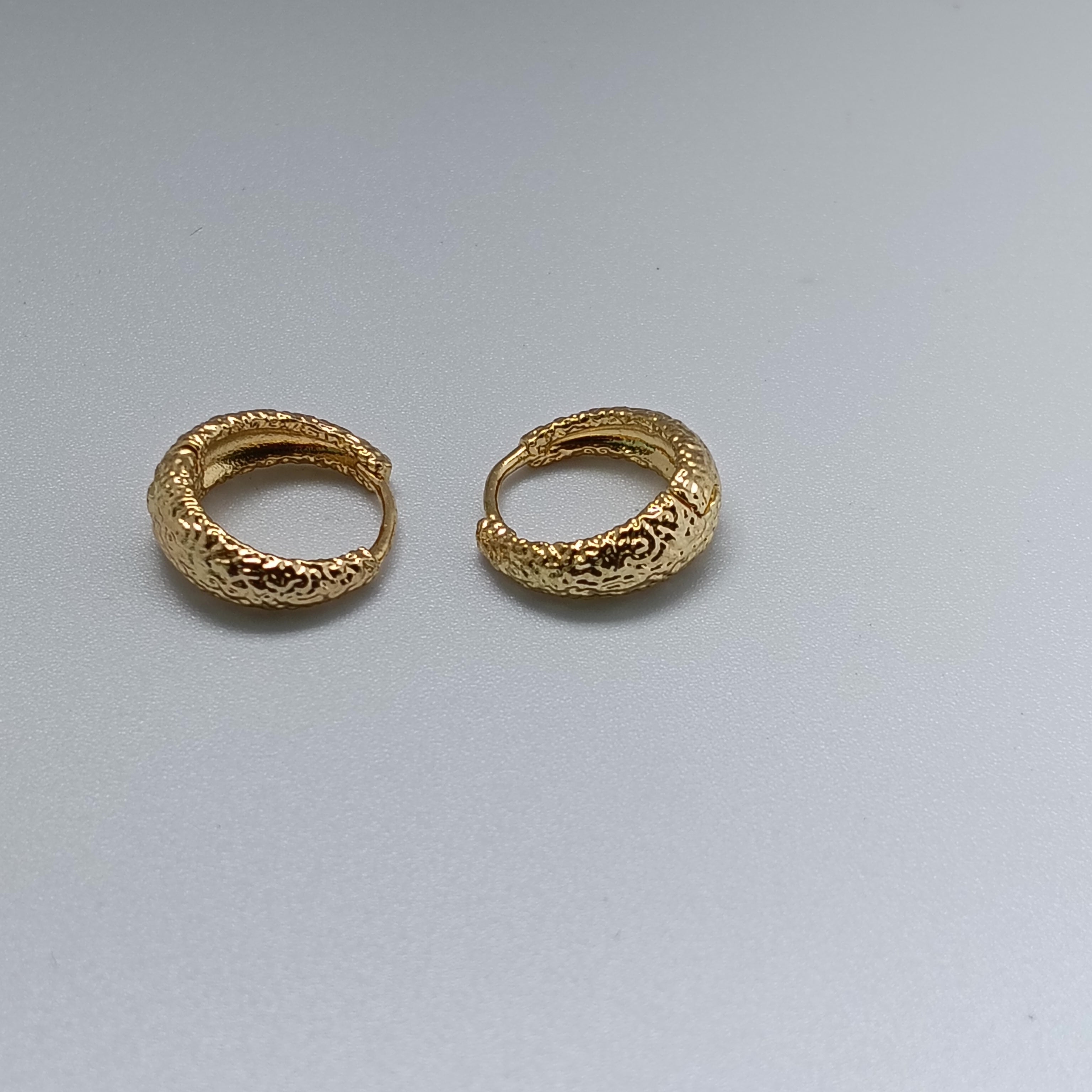 Frosted Hoop Earrings