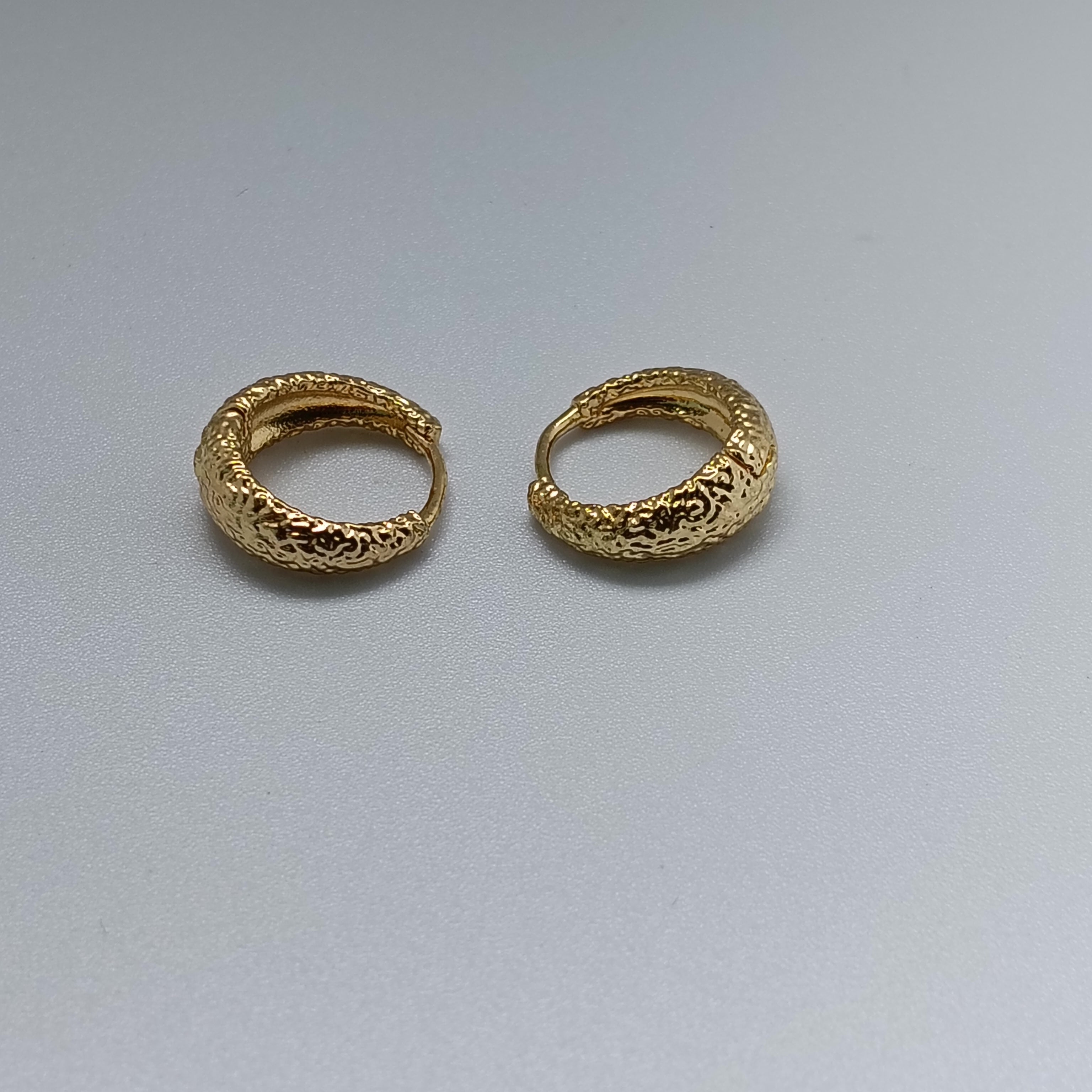 Frosted Hoop Earrings